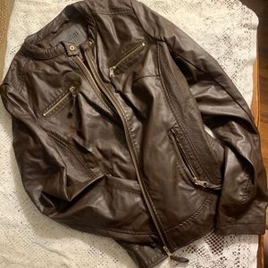 Faux leather jacket